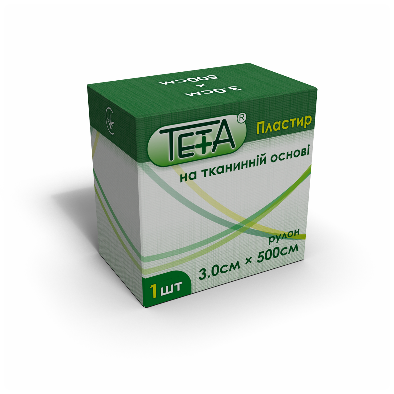 Пластир на тканинній основі в рулонах Teta®, розмір 3,0х500см